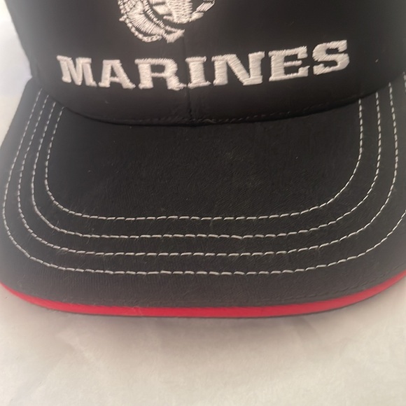 UNION WEAR US MARINE Corp Ball Cap black cap with embroidered insignia - Picture 2 of 7